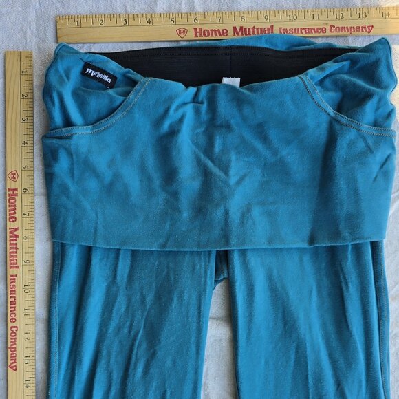 *RARE* Vintage Melodia Designs Teal Miniskirt Pants and Crop Hoodie Small S33 - Picture 3 of 15